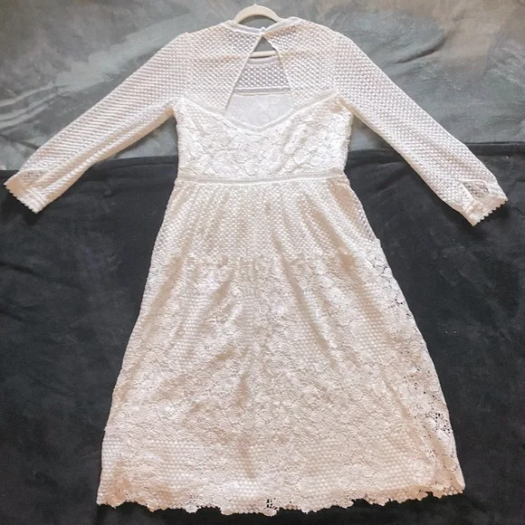 BHLDN Edina dress, ivory, size 16 - Picture 3 of 8